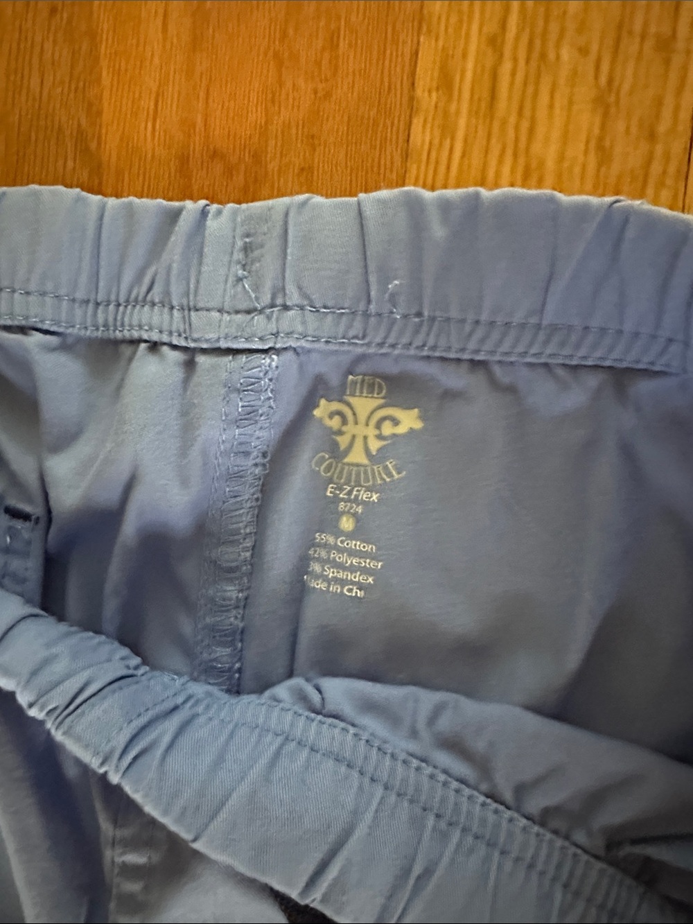 Women’s ceil Blue Drawstring scrub Pants - Picture 2 of 12